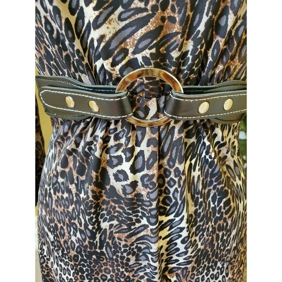 NWT Susie in the City Animal Print Dress Small - Picture 3 of 8